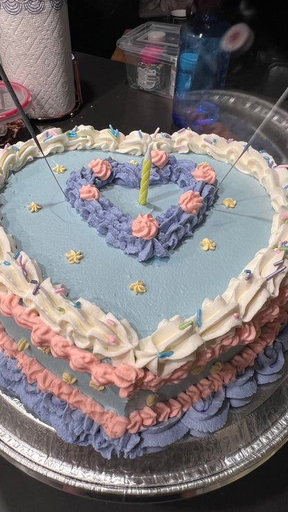 Tres Leches Heart Shaped Cake